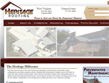 Tablet Screenshot of heritageroofinginc.com